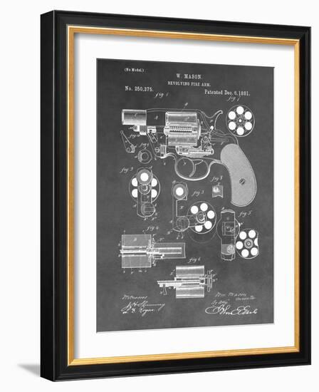 Revolving Firearm, 1881-Gray-Dan Sproul-Framed Art Print