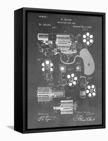 Revolving Firearm, 1881-Gray-Dan Sproul-Framed Stretched Canvas