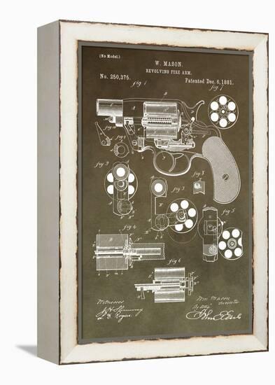 Revolving Firearm, 1881-Green-Dan Sproul-Framed Stretched Canvas