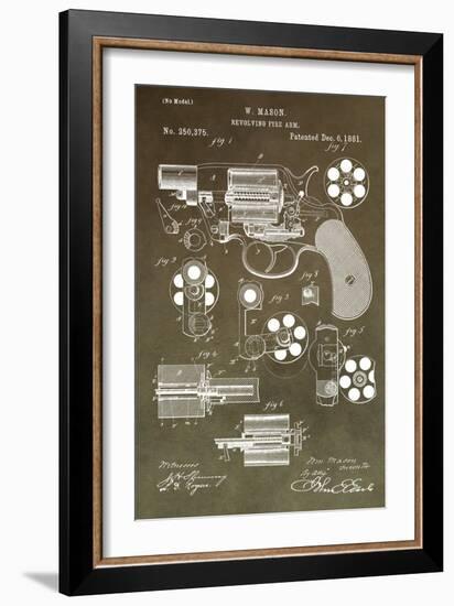 Revolving Firearm, 1881-Green-Dan Sproul-Framed Art Print