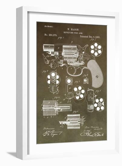 Revolving Firearm, 1881-Green-Dan Sproul-Framed Art Print