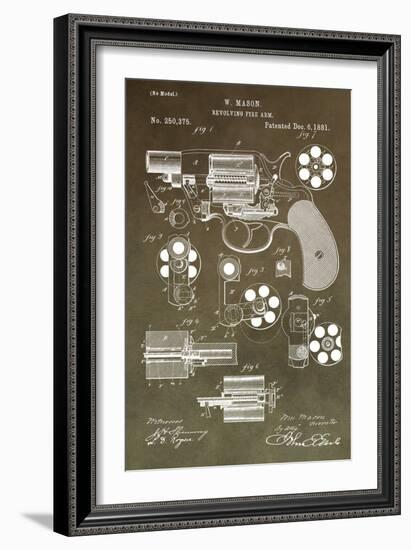 Revolving Firearm, 1881-Green-Dan Sproul-Framed Art Print