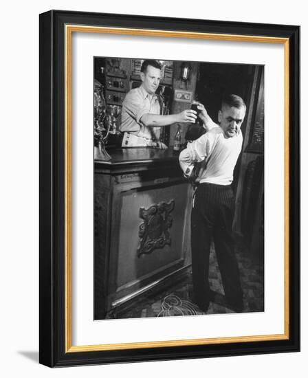 Revolving-Head Man Martin Laurello at Party Held for Robert Ripley's Oddities-John Phillips-Framed Photographic Print
