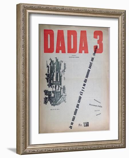 Revue Dada No.3, December 1918 (Colour Litho)-French-Framed Giclee Print