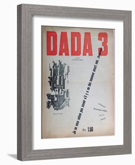 Revue Dada No.3, December 1918 (Colour Litho)-French-Framed Giclee Print