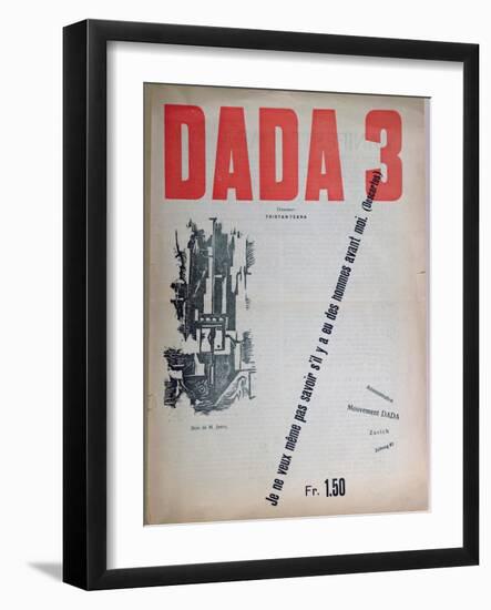 Revue Dada No.3, December 1918 (Colour Litho)-French-Framed Giclee Print