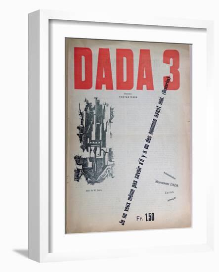 Revue Dada No.3, December 1918 (Colour Litho)-French-Framed Giclee Print