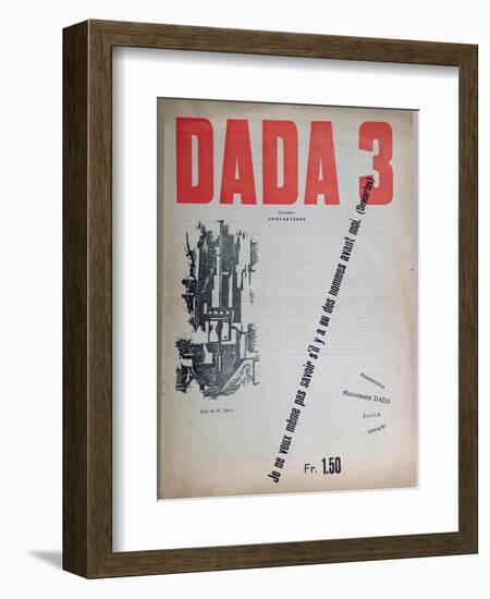 Revue Dada No.3, December 1918 (Colour Litho)-French-Framed Giclee Print