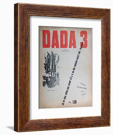 Revue Dada No.3, December 1918 (Colour Litho)-French-Framed Giclee Print