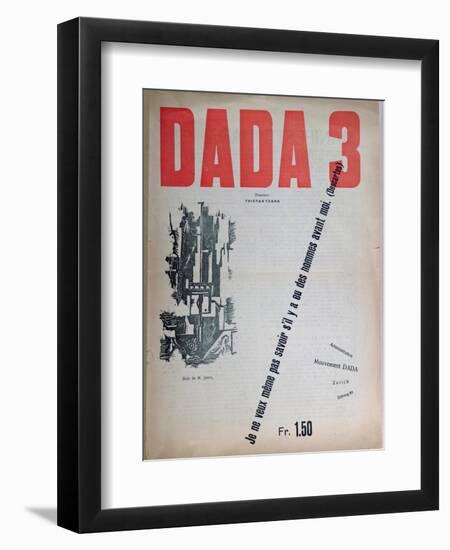 Revue Dada No.3, December 1918 (Colour Litho)-French-Framed Giclee Print