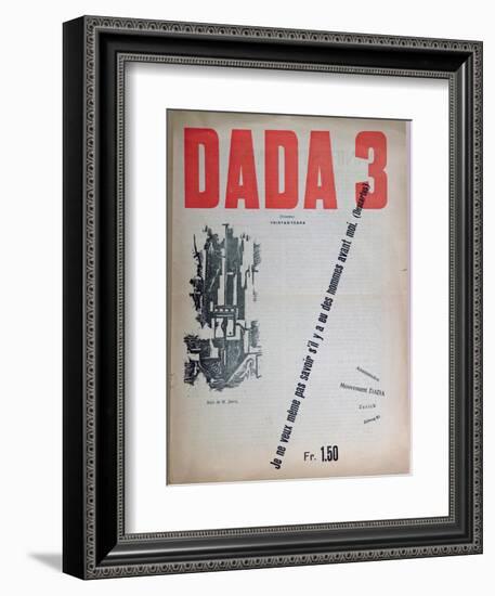 Revue Dada No.3, December 1918 (Colour Litho)-French-Framed Giclee Print