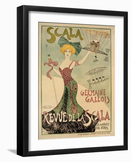 Revue de La Scala Poster, 1901-Maurice Biais-Framed Giclee Print