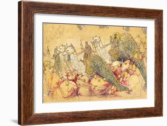 Reward of the Faithful 1910 New Orleans Float Designs-Jennie Wilde-Framed Giclee Print