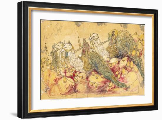 Reward of the Faithful 1910 New Orleans Float Designs-Jennie Wilde-Framed Giclee Print