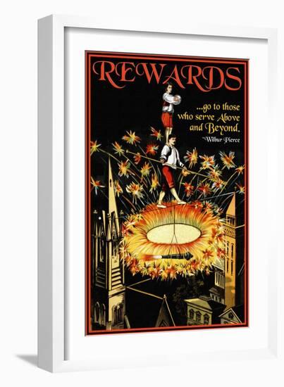 Rewards-null-Framed Art Print