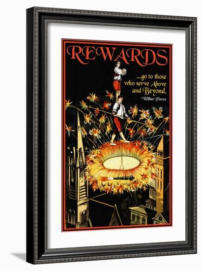 Rewards-null-Framed Art Print