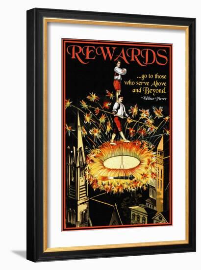 Rewards-null-Framed Art Print