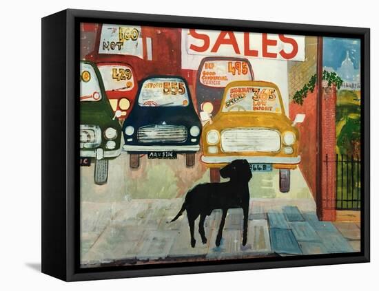 Rex at the Used Car Lot; SALES-Brenda Brin Booker-Framed Premier Image Canvas