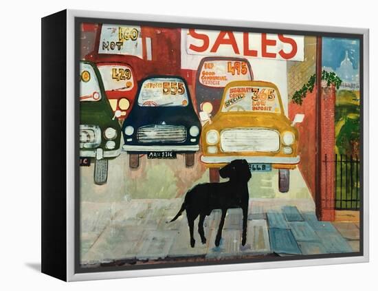 Rex at the Used Car Lot; SALES-Brenda Brin Booker-Framed Premier Image Canvas