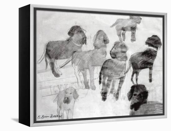 Rex - sketches at the used car lot-Brenda Brin Booker-Framed Premier Image Canvas
