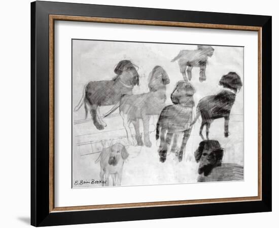 Rex - sketches at the used car lot-Brenda Brin Booker-Framed Giclee Print
