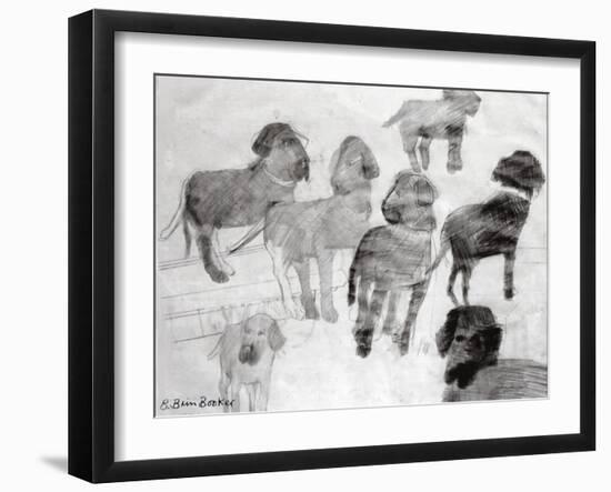 Rex - sketches at the used car lot-Brenda Brin Booker-Framed Giclee Print