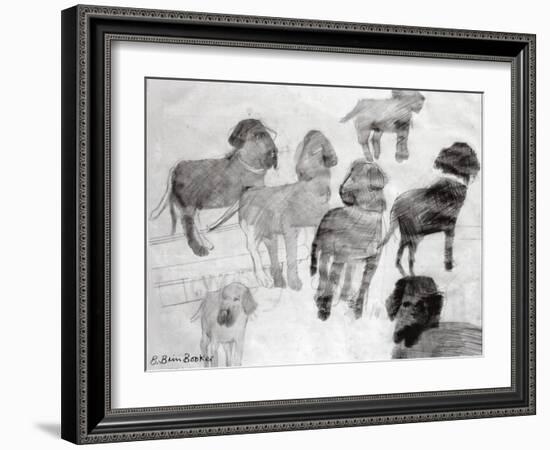 Rex - sketches at the used car lot-Brenda Brin Booker-Framed Giclee Print