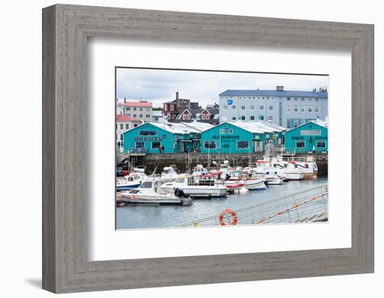 Reykjavik, Harbour, Historical Harbour Buildings-Catharina Lux-Framed Photographic Print