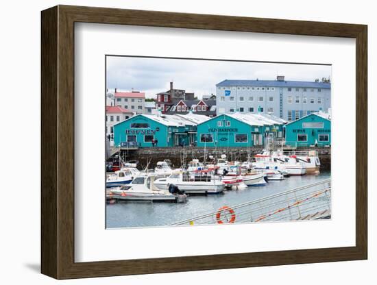 Reykjavik, Harbour, Historical Harbour Buildings-Catharina Lux-Framed Photographic Print