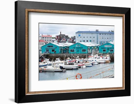 Reykjavik, Harbour, Historical Harbour Buildings-Catharina Lux-Framed Photographic Print