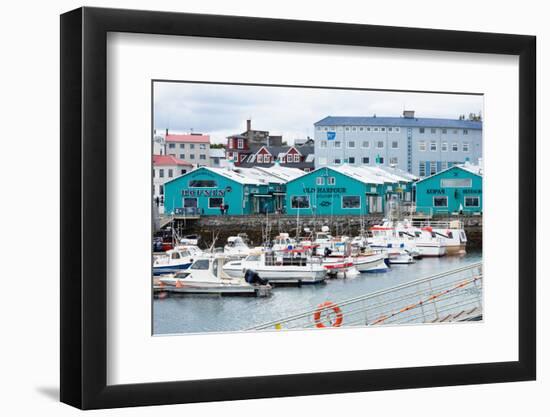 Reykjavik, Harbour, Historical Harbour Buildings-Catharina Lux-Framed Photographic Print