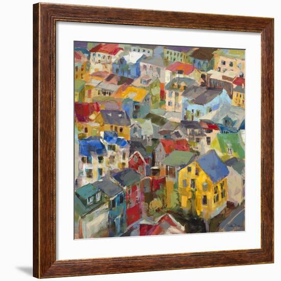 Reykjavik Rooftops-Amy Dixon-Framed Art Print