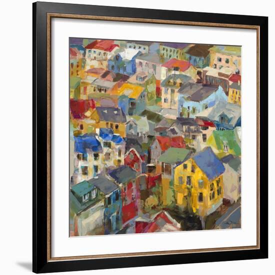 Reykjavik Rooftops-Amy Dixon-Framed Art Print