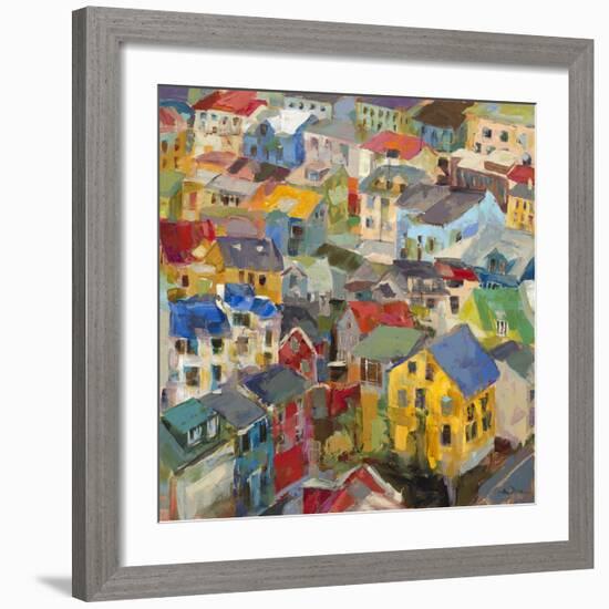 Reykjavik Rooftops-Amy Dixon-Framed Art Print