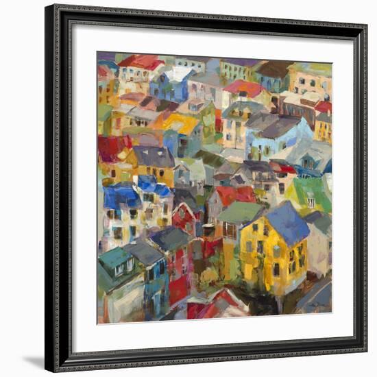 Reykjavik Rooftops-Amy Dixon-Framed Art Print