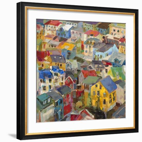 Reykjavik Rooftops-Amy Dixon-Framed Art Print