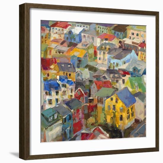 Reykjavik Rooftops-Amy Dixon-Framed Art Print