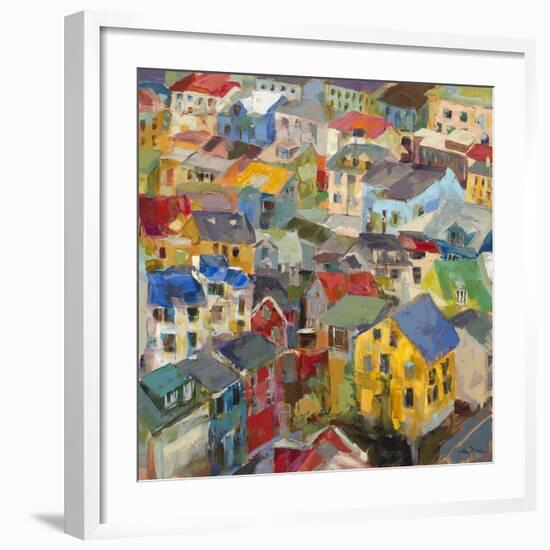 Reykjavik Rooftops-Amy Dixon-Framed Art Print