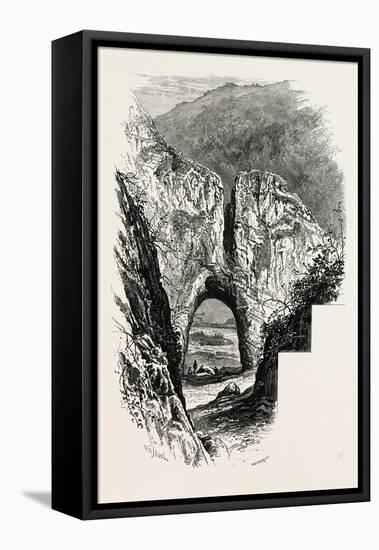 Reynard's Cave, Dove Dale, the Dales of Derbyshire, Country, UK, 19th Century-null-Framed Premier Image Canvas