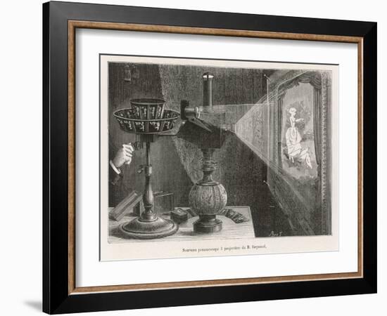 Reynaud's Praxinoscope Adapted for Projection onto a Screen-Poyet-Framed Art Print