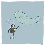 Whale Dive-Reza Farazmand-Art Print