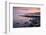 RF - Clavells Pier, Kimmeridge Bay, at sunset, The Purbecks, Dorset, UK, June 2017.-Ross Hoddinott-Framed Photographic Print