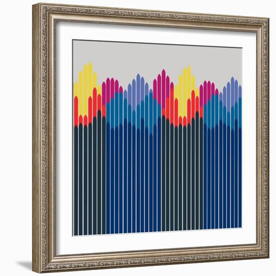 Rhapsody Border-null-Framed Giclee Print