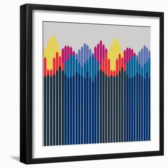 Rhapsody Border-null-Framed Giclee Print