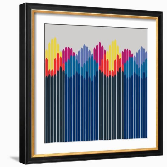 Rhapsody Border-null-Framed Giclee Print