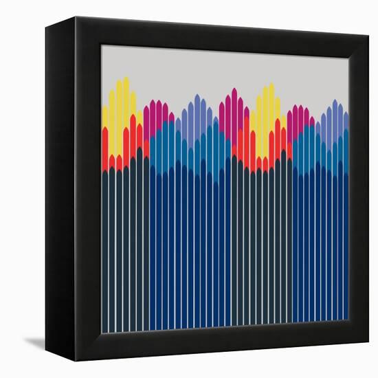 Rhapsody Border-null-Framed Premier Image Canvas