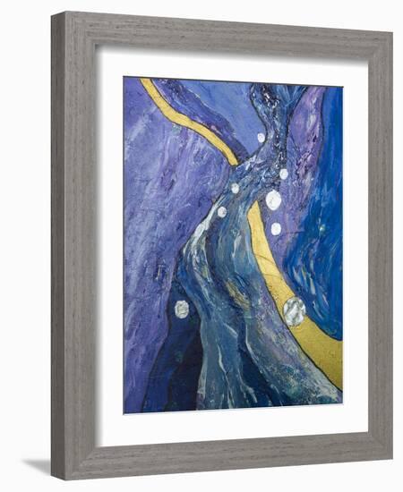 Rhapsody in Blue, 2019 (Acrylic on Canvas)-Margaret Coxall-Framed Giclee Print