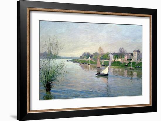 Rhe Seine at Argenteuil, 1872-Alfred Sisley-Framed Giclee Print