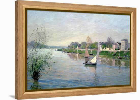 Rhe Seine at Argenteuil, 1872-Alfred Sisley-Framed Premier Image Canvas