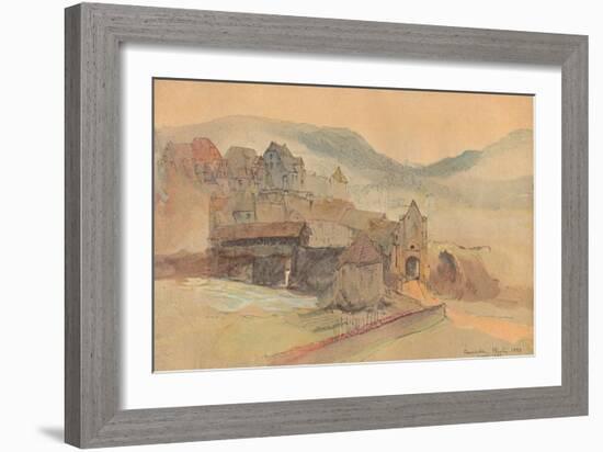 'Rheinfelden Bridge', 1858-John Ruskin-Framed Giclee Print